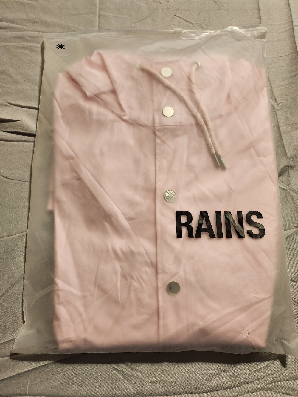RAINS Long Jacket Pink- Small